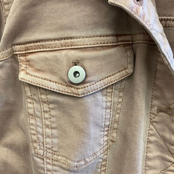 J. Jill Denim Maeve Pink Denim Jacket Women’s 2X #734 - Picture 3 of 6